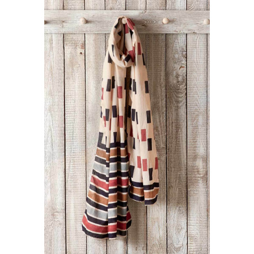 Scarf - Tan/Multi Scarf - Tan/Multi