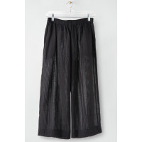 Voile Lightweight Pull-On Layering Culottes - Black