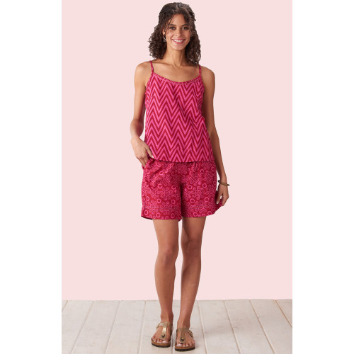 Aksa Pull-On Shorts - Raspberry
