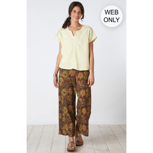 Sangli Natural Dye Wide-Leg Pant - Port/Multi Sangli Natural Dye Wide-Leg Pant - Port/Multi